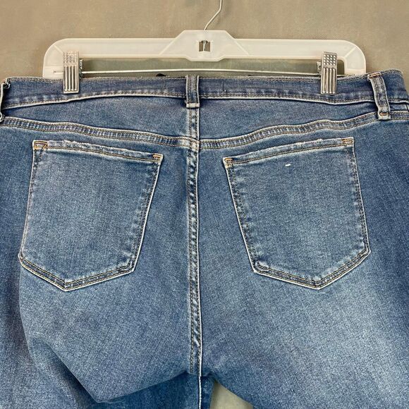 Abercrombie Jeans Women 31 12R Blue Super Skinny Ankle Distressed Stretch Casual - Picture 10 of 10